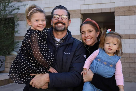 Photo of Sarah Norton and her family